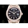 Day-Date 40mm 904L RG/Flt/Pres Eis. Black/B.Dia GMF A2836