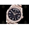 Day-Date 40mm 904L RG/Flt/Pres Eis. Black/B.Dia GMF A2836