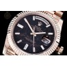 Day-Date 40mm 904L RG/Flt/Pres Eis. Black/B.Dia GMF A2836