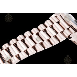 Day-Date 36mm Wtd 904L RG/Flt/Pres Ombre Brown/Dia QF VR3255