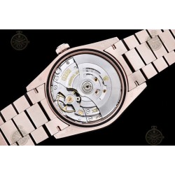 Day-Date 36mm Wtd 904L RG/Flt/Pres Ombre Brown/Dia QF VR3255