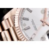 Day-Date 36mm Wtd 904L RG/Flt/Pres Rose Gold/B.Dia QF VR3255