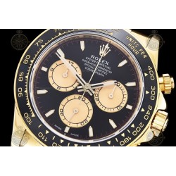 Daytona 126518LN 904L YG/CER/RU Black/Gold/Stk ESF A4131