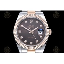 Datejust 41mm 126331 904L RG-SS/Flt/Oys Brown/Dia EWE A3235