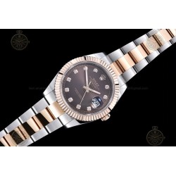 Datejust 41mm 126331 904L RG-SS/Flt/Oys Brown/Dia EWE A3235