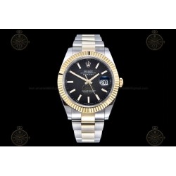 Datejust 41mm 126333 904L YG/SS/Flt/Oys Black/Stk EWE A3235