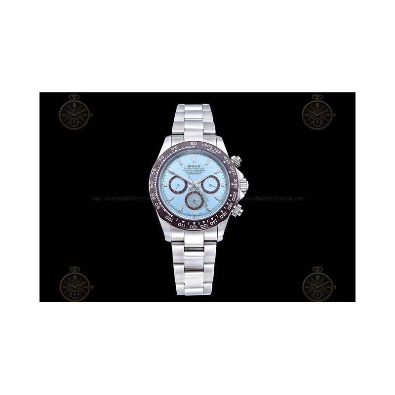 Daytona 126509 SS/SS/CER Ice Blue/Stk GDF A3836