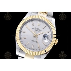 Datejust 41mm 126333 904L YG/SS/Flt/Oys Grey/Stk EWE A3235