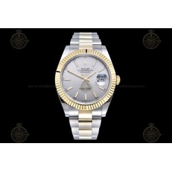 Datejust 41mm 126333 904L YG/SS/Flt/Oys Grey/Stk EWE A3235