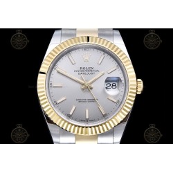 Datejust 41mm 126333 904L YG/SS/Flt/Oys Grey/Stk EWE A3235