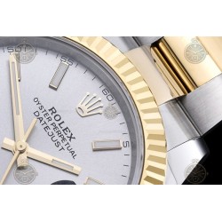 Datejust 41mm 126333 904L YG/SS/Flt/Oys Grey/Stk EWE A3235