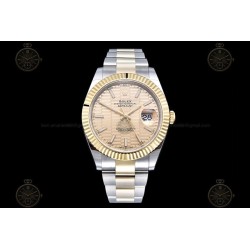 Datejust 41mm 126333 904L YG/SS/Flt/Oys Honeycomb Gold/Stk EWE A3235