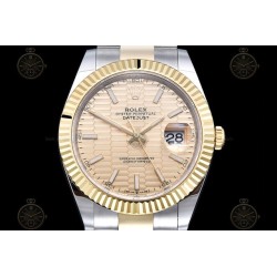 Datejust 41mm 126333 904L YG/SS/Flt/Oys Honeycomb Gold/Stk EWE A3235