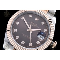 Datejust 41mm 126331 904L RG-SS/Flt/Oys Brown/Dia EWE A3235