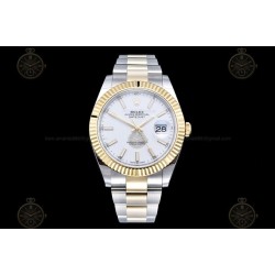 Datejust 41mm 126333 904L YG/SS/Flt/Oys White/Stk EWE A3235