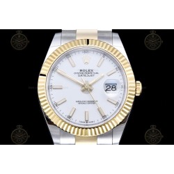 Datejust 41mm 126333 904L YG/SS/Flt/Oys White/Stk EWE A3235