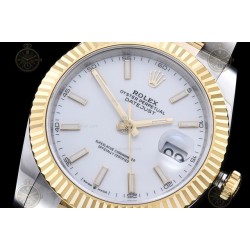 Datejust 41mm 126333 904L YG/SS/Flt/Oys White/Stk EWE A3235