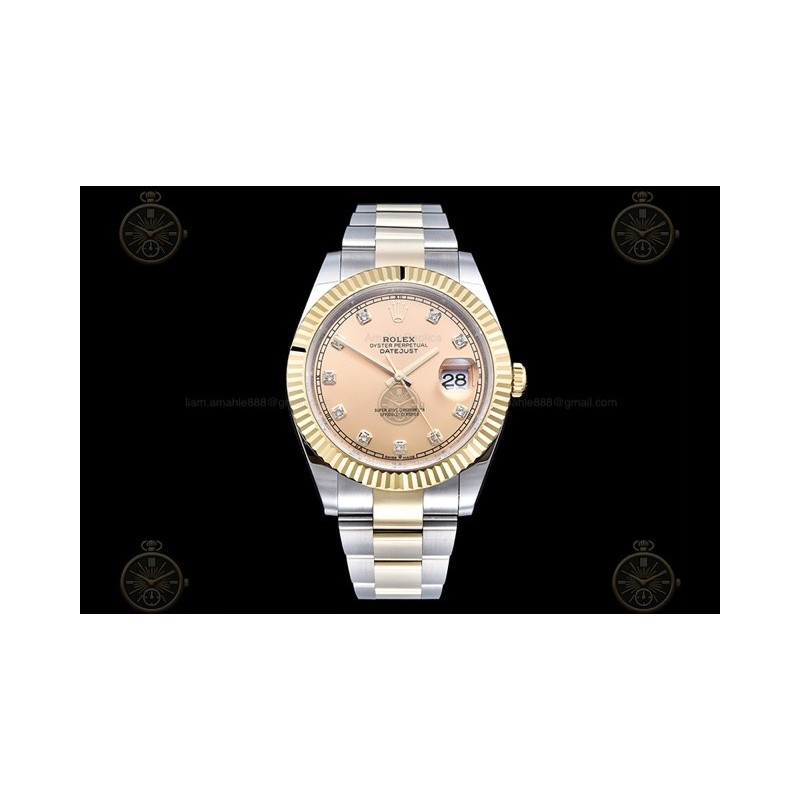 Datejust 41mm 126333 904L YG/SS/Flt/Oys Gold/Dia EWE A3235