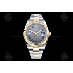 Datejust 41mm 126333 904L YG/SS/Flt/Oys Grey/Rmn EWE A3235