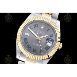 Datejust 41mm 126333 904L YG/SS/Flt/Oys Grey/Rmn EWE A3235