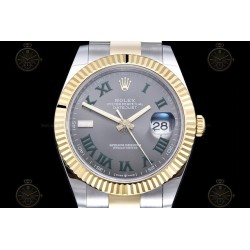 Datejust 41mm 126333 904L YG/SS/Flt/Oys Grey/Rmn EWE A3235