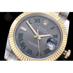 Datejust 41mm 126333 904L YG/SS/Flt/Oys Grey/Rmn EWE A3235