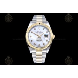 Datejust 41mm 126333 904L YG/SS/Flt/Oys White MOP/Dia EWE A3235