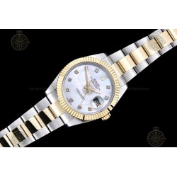 Datejust 41mm 126333 904L YG/SS/Flt/Oys White MOP/Dia EWE A3235