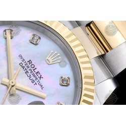 Datejust 41mm 126333 904L YG/SS/Flt/Oys White MOP/Dia EWE A3235