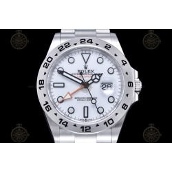 Explorer II 226570 904L SS/SS White/Dot JVS VR3285 CHS