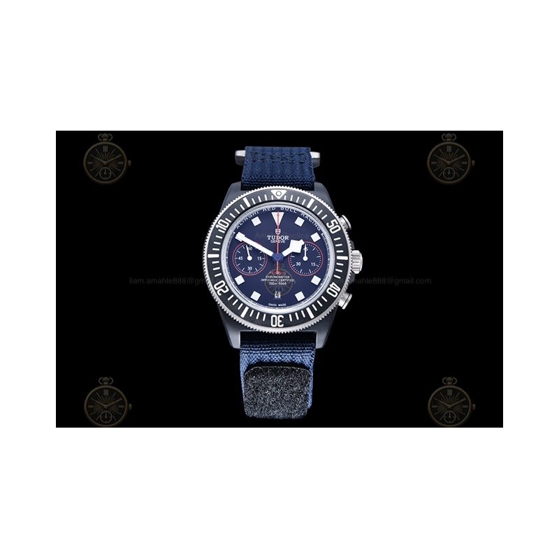 Tudor Pelagos FXD Chronograph Red Bull TI/NY Blue/Dot M+F A7750