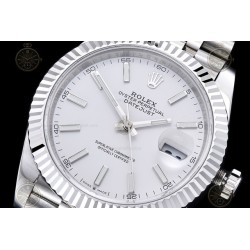 Datejust 41mm 904L SS/Flt/Jub White/Stk GMF VR3235