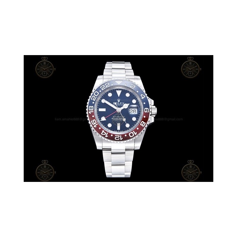 GMT-Master II 116710BLRO 904L SS/CER/Oys Blue/Dot Noob A3285