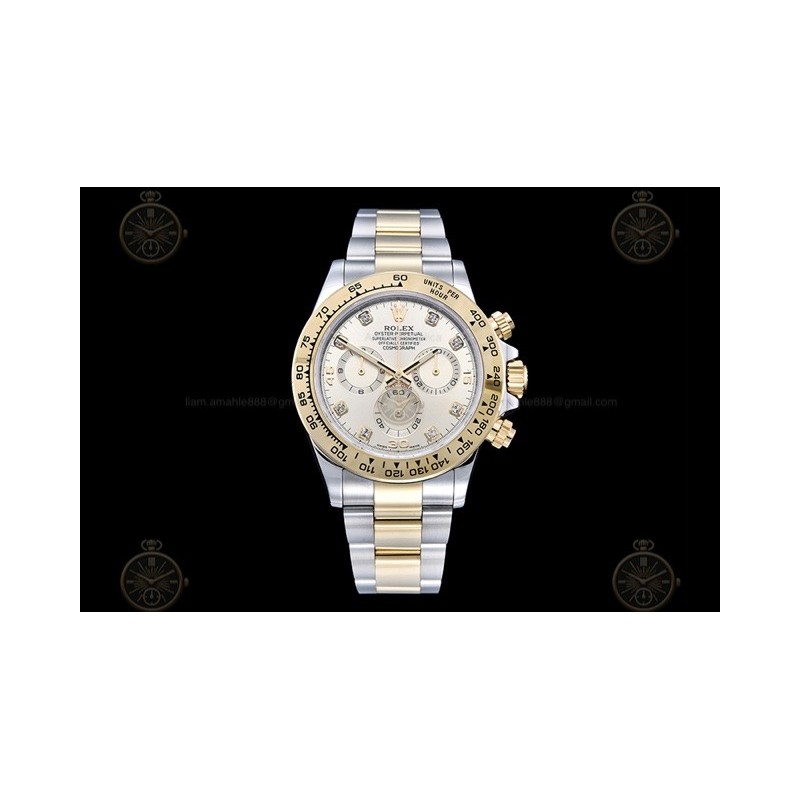 Daytona 116503 904L Wtd YG/SS Gold/Dia QF SH4130