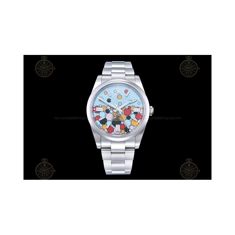 Oyster Perpetual 124300 41mm  SS/Oys Bubbles/Stk Clean VR3230