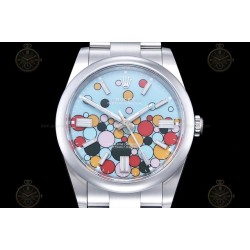 Oyster Perpetual 124300 41mm  SS/Oys Bubbles/Stk Clean VR3230