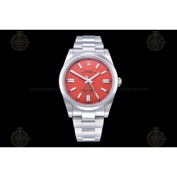 Oyster Perpetual 124300 41mm  SS/Oys Red/Stk Clean VR3230