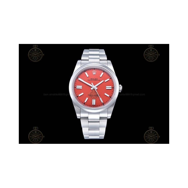 Oyster Perpetual 124300 41mm  SS/Oys Red/Stk Clean VR3230