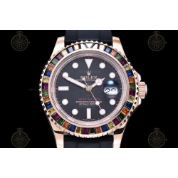 YachtMaster 40mm 116655  RG/Dia/RU Black/Dot BPF VR3135