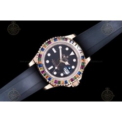 YachtMaster 40mm 116655  RG/Dia/RU Black/Dot BPF VR3135