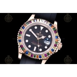 YachtMaster 40mm 116655  RG/Dia/RU Black/Dot BPF VR3135