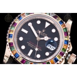 YachtMaster 40mm 116655  RG/Dia/RU Black/Dot BPF VR3135