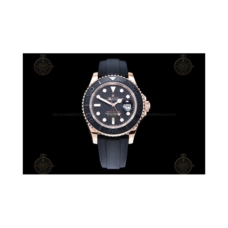 YachtMaster 40mm 126655 RG/RU Black/Dot BPF VR3135