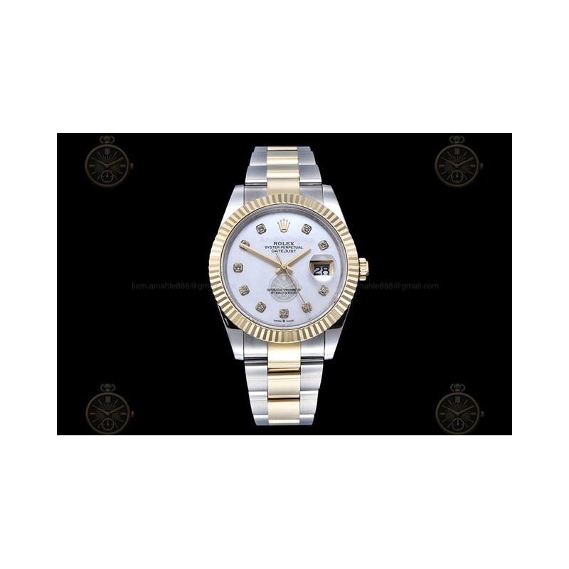 Datejust 41mm 904L YG/SS/Flt/Oys White MOP/Dia GMF V2 VR3235