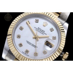 Datejust 41mm 904L YG/SS/Flt/Oys White MOP/Dia GMF V2 VR3235