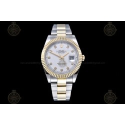 Datejust 41mm 904L YG/SS/Flt/Oys White/Dia GMF V2 VR3235