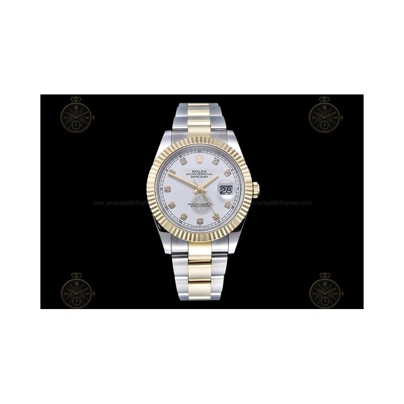 Datejust 41mm 904L YG/SS/Flt/Oys White/Dia GMF V2 VR3235