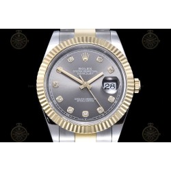 Datejust 41mm 904L YG/SS/Flt/Oys Grey/Dia GMF V2 VR3235