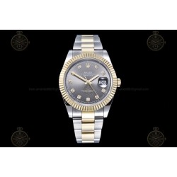 Datejust 41mm 904L YG/SS/Flt/Oys Grey/Dia GMF V2 VR3235