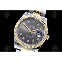 Datejust 41mm 904L YG/SS/Flt/Oys Grey/Dia GMF V2 VR3235